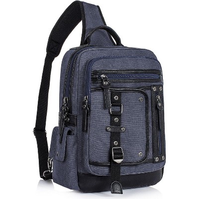 Messenger Bag for Men Canvas Sling Bag Crossbody Laptop Shoulder Bag Hiking Daypacks Casual