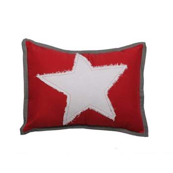 Bacati - Red Star Throw pillow