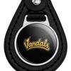 University of Idaho Secondary Logo Black Leather Keychain - 3 of 4