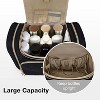 Paaaawaters Travel Toiletry Bag for Women, Water-resistant Cosmetic Makeup Bag, Large Capacity Door Room Essentials Travel Organizer - 4 of 4