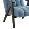 Vynxaria Modern Accent Chair,Chenille Arm Chairs for Living Room,Upholstered Mordern Armchair,Comfy Soft Padded Lounge Chair in Small Space - 3 of 4