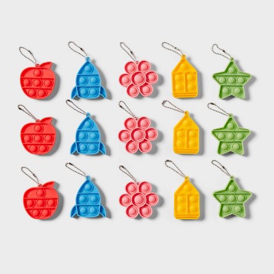 15ct Bubble Pop Keychain Classroom Party Favor - Spritz™