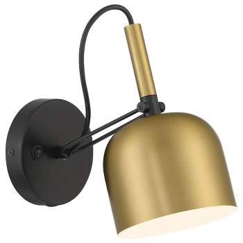 Access Lighting Ponti 1 - Light Swing Arm Lamp in  Antique Brushed Brass/Black