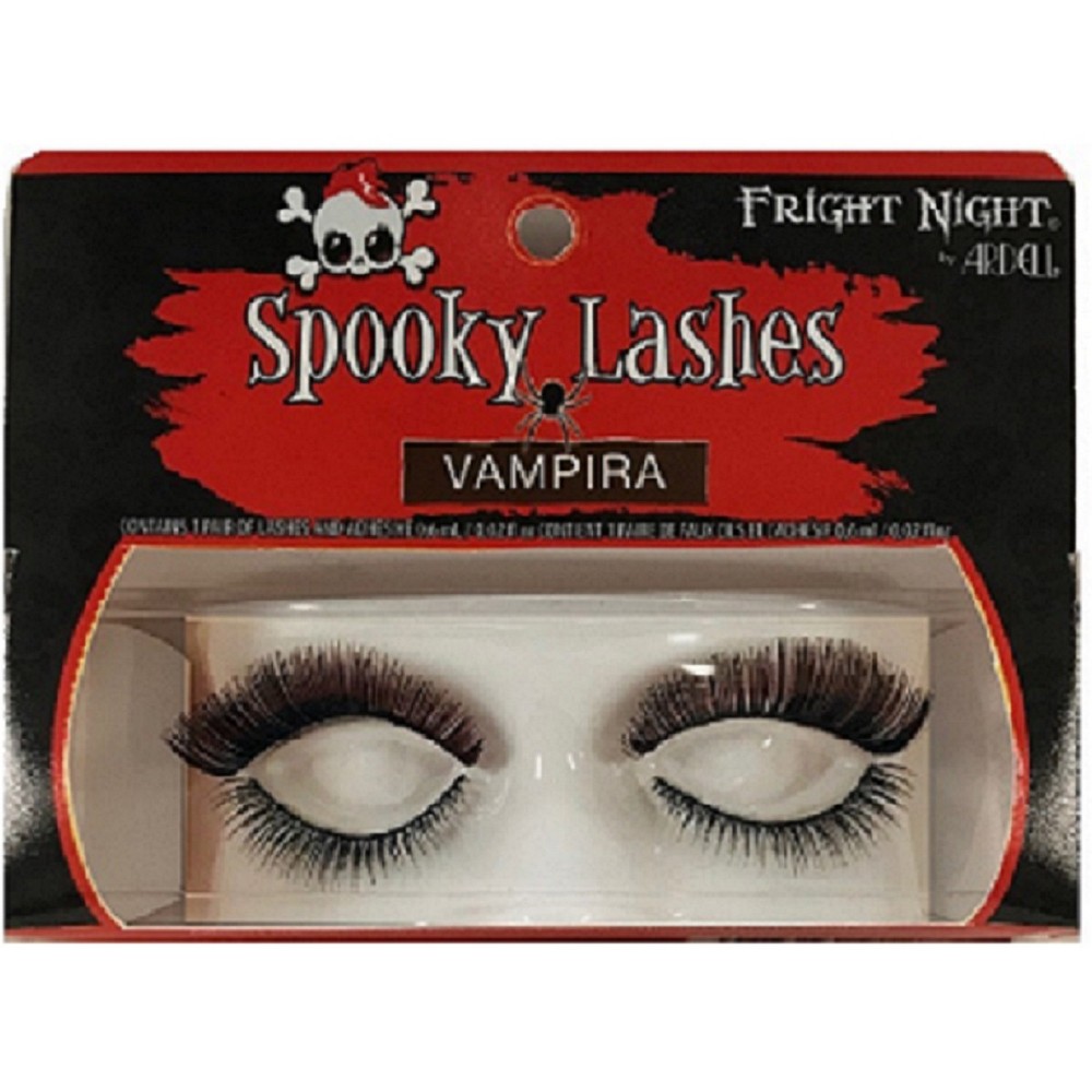 Fright Night Eyelashes Vampira Duo - 1 pair, Black