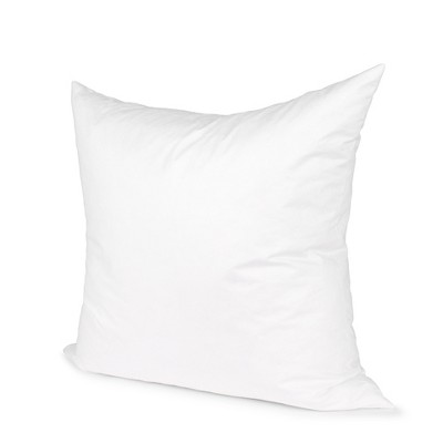 HomeRoots 24" White Cotton Down Blend Throw Pillow Insert