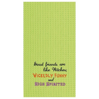 C&F Home Wickedly Funny Halloween Waffle Weave Kitchen Towel