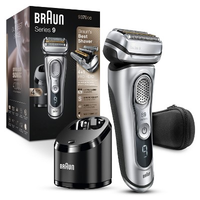Braun Series 9-9370cc Men's Rechargeable Wet & Dry Electric Foil Shaver with Clean & Charge Station