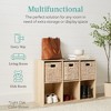 Best Choice Products 6-Cube Bookshelf, 11in Display Storage System, Organizer w/ Removable Back Panels - 3 of 4