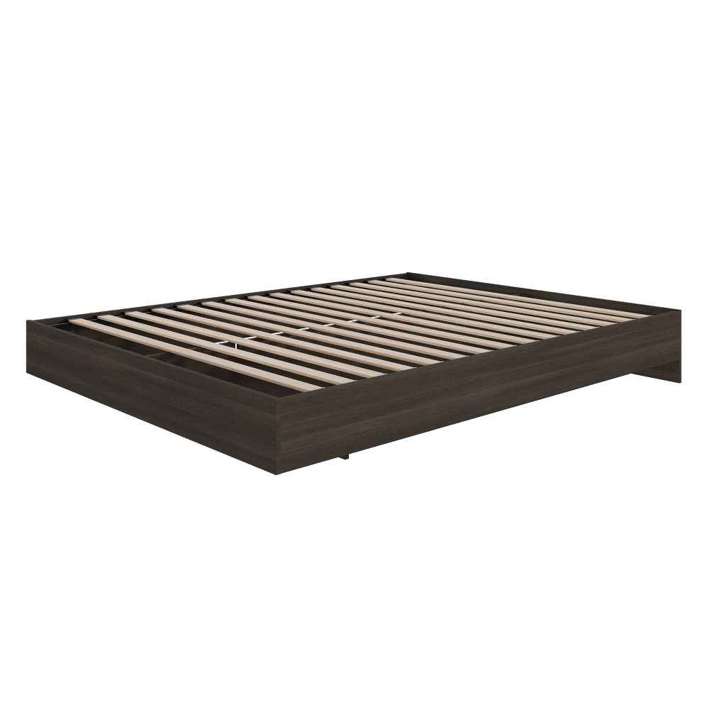 Photos - Bed Queen Tribeca Platform  Black - Nexera: Modern Floating Design, Easy Handling, Sturdy