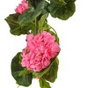 Artificial Geranium Hanging Bush (29") Pink - Vickerman - 4 of 4