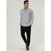 Lars Amadeus Men's Polka Dots Long Sleeves Dress Button Down Shirt - 4 of 4