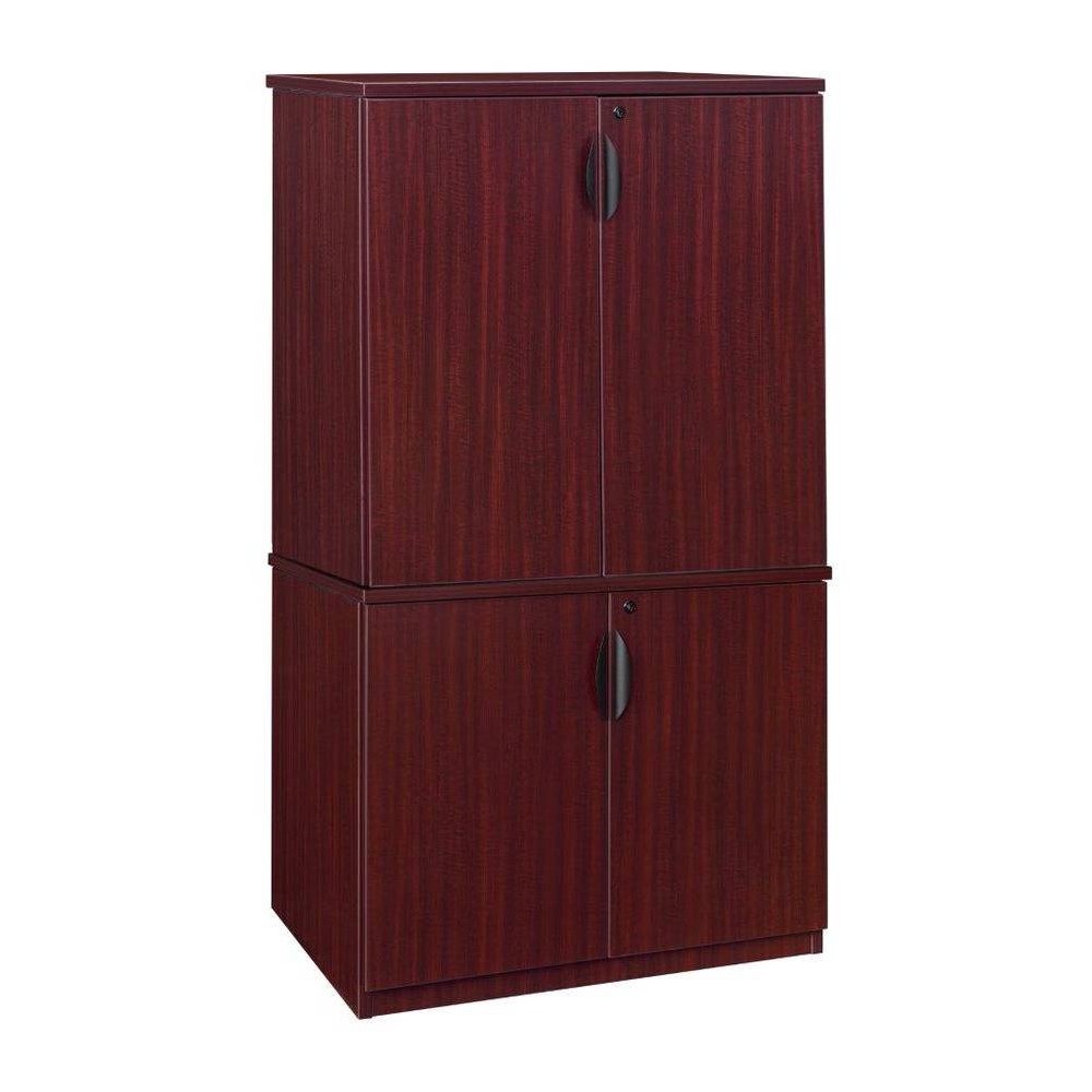 Photos - Other Furniture 65" Legacy Storage Cabinet Mahogany - Regency: Lockable, Adjustable Shelve