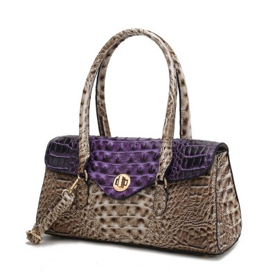 MKF Collection Liviana Women’s Shoulder Bag Croc-Embossed Chic and Versatile Timeless Handbag by Mia K