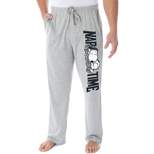 Peanuts Adult Snoopy Nap Time Character Loungewear Sleep Pajama Pants Heather Grey