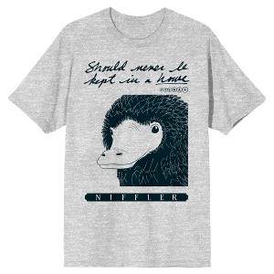Fantastic Beasts Nifflers Should Never Be Kept in a Home Men's Athletic Heather Graphic Tee - 1 of 1