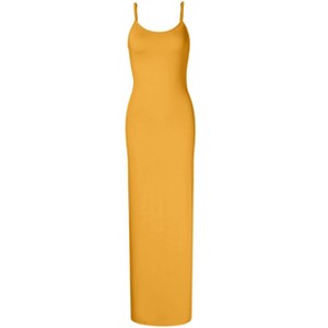 Clearlove Women Full Slip Under Dresses Sleeveless Adjustable Spaghetti Strap Cami Maxi Dress - 1 of 4