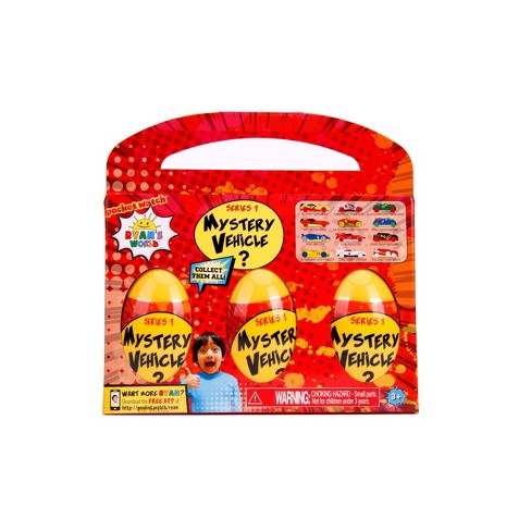 Ryan S World Mystery Eggs With Die Cast Vehicles 3pk Target