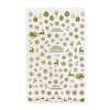 Wrapables 3 Sheets Colorful Winter Snowflakes Nail Art Snowflake Nail Stickers - 3 of 4