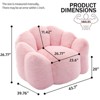 TiramisuBest Bean Bag Chair with Armrest High Density Memory Foam Lazy Sofa Adult Living Room Bedroom Reading Lounger Pre Filled - 3 of 4