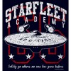 Juniors Womens Star Trek: The Original Series Starfleet Academy Enterprise Boldly Go T-Shirt - 2 of 4