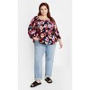 Women's Plus Size Poppy Print Top - sugar coated | CITY CHIC - 2 of 4