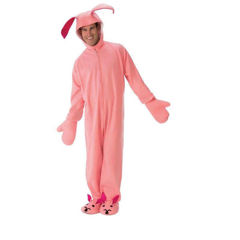 Rubies Pink Bunny Jumper Adult Costume, 1 of 4