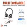 Poly Blackwire 8225 Stereo Microsoft Teams Certified USB-C Headset +USB-C/A Adapter - 2 of 4