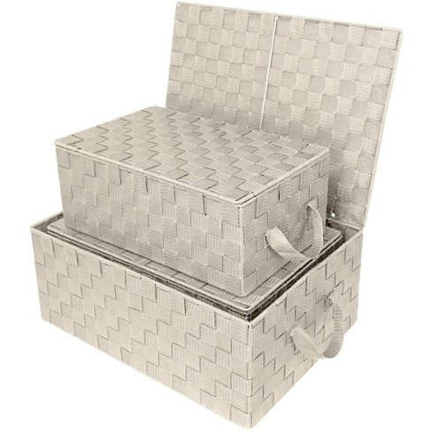 Sorbus Storage Box Woven Basket Bin Container Tote Cube Organizer