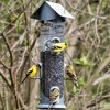 Wild Wings Farmhouse Deluxe Decorative Easy Clean Tube Bird Feeder - Silver (2.8 Quart) - 2 of 3
