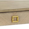 Coast to Coast Accents Wheaton Modern Ash Wood Rectangular Writing Desk 49 1/2" x 23" with 2-Drawer Brown Gold Metal Legs for Living Room Bedroom Home - 3 of 4
