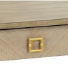 Coast to Coast Accents Wheaton Modern Ash Wood Rectangular Writing Desk 49 1/2" x 23" with 2-Drawer Brown Gold Metal Legs for Living Room Bedroom Home - image 3 of 4