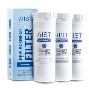 Mist GE XWF Compatible with GE XWF, WR17X30702, GBE21, GDE21, GDE25 Refrigerator Water Filter (3pk) - 1 of 4