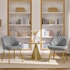 Yaheetech Set of 2 Modern Accent Chairs with Golden Metal Legs for Living Room, Bedroom - 2 of 4