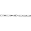 Black Bow Jewelry 4.5mm, 14K White Gold, Hollow Figaro Chain Necklace, 18 Inch - 4 of 4