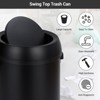 17 Gallon/65 Liter Stainless Steel Trash Can, Heavy Duty Trash Bin, Commercial Large Garbage Can, Ideal for Kitchen, Restaurant, Office, Silver - 2 of 4