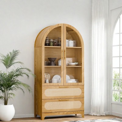 FONTOI Storage Cabinet with Drawers&Doors&Shelf