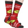 Dr Seuss GRINCH Merry Grinchmas Adult Holiday 3 Pair Crew Socks Multicoloured - 2 of 4