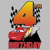 Boy's Cars Lightning McQueen 4th Birthday T-Shirt - image 2 of 4