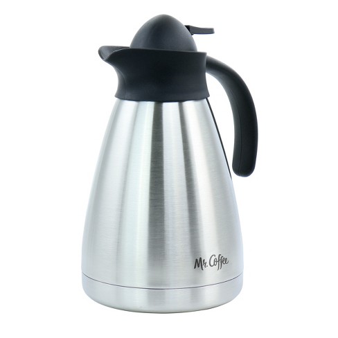 Mr. Coffee Olympia 1 Quart Insulated Stainless Steel Thermal Coffee Pot :  Target