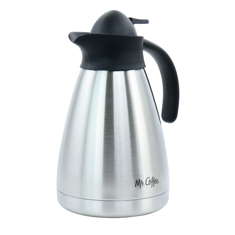 Mr. Coffee Olympia 1 Quart Insulated Stainless Steel Thermal Coffee Pot, 1 of 8