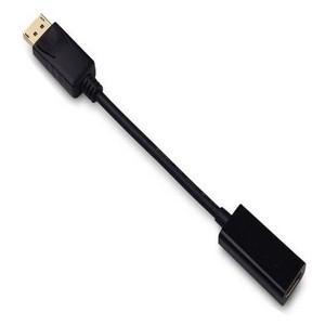 SANOXY 6.5 inches/ 0.5 ft Displayport 1.2 Male to HDMI Female Active Adapter Cable with Latches 4K@60Hz Resolution Ready - 1 of 2