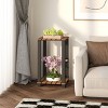 HOMLUX 2/3/4 Tier Plant Stand Flower Pot Shelf Wood Design Display Rack Side Table - 2 of 4