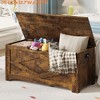 Storage Chest Wooden Toy Storage Bench, Modern Style Lift-Top Toy Chest with Safety Hinge for Entryway Supports 300 Lb - 2 of 4