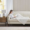 Sapphtopaz Oversized Faux Fur Throw Blanket, 60" x 70" Reversible Faux Mink Luxury Decorative Blanket, Throw Blanket for Couch, Fleece Blankets - 3 of 4