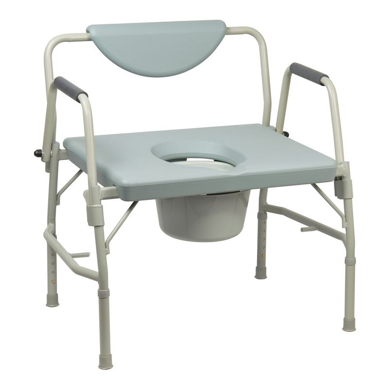 McKesson Bariatric Commode Chair Portable Toilet, 1 Count, 1 of 8