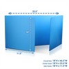 Flipside Products Blue Premium Corrugated Plastic Study Carrel, Pack of 24 - 4 of 4