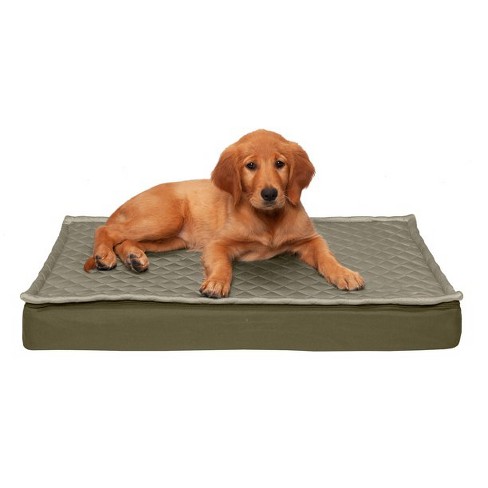 Furhaven Quilt Top Convertible Indoor-outdoor Dlx Cooling Gel Dog Bed ...