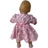 Doll Clothes Superstore Handmade Pink Stripe Dress with Matching Shoes for 14–16 Inch Baby Dolls - 4 of 4