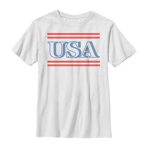 Boy's Lost Gods Fourth of July  USA Stripe T-Shirt - 1 of 4