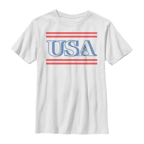 Boy's Lost Gods Fourth of July  USA Stripe T-Shirt - image 1 of 4